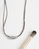 Topshop Topshop Nasha cord necklace in chocolate with silver-Brown - 2