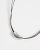 Topshop Topshop Nasha cord necklace in chocolate with silver-Brown - 4