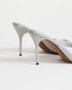 Topshop Topshop Nasim high heeled mules in gray satin - 2