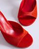 Topshop Topshop Nasim high heeled mules in orange hair on real leather - 2
