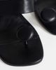 Topshop Topshop Natalie toe thong angular mid heel sandals in black - 4