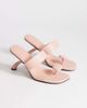 Topshop Topshop Natalie toe thong angular mid heel sandals in pink - 2