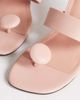 Topshop Topshop Natalie toe thong angular mid heel sandals in pink - 4