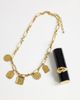 Topshop Topshop Naya waterproof stainless steel chain necklace with charms in gold - 2