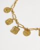 Topshop Topshop Naya waterproof stainless steel chain necklace with charms in gold - 4