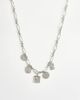 Topshop Topshop Naya waterproof stainless steel chain necklace with charms in silver - 1