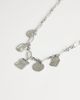 Topshop Topshop Naya waterproof stainless steel chain necklace with charms in silver - 2