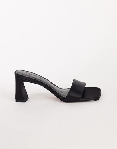 Topshop Topshop Nela mid heel mule in black