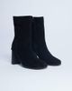 Topshop Topshop Nellie real suede heeled ankle boots in black - 2