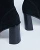 Topshop Topshop Nellie real suede heeled ankle boots in black - 3