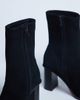 Topshop Topshop Nellie real suede heeled ankle boots in black - 4