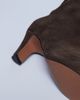 Topshop Topshop Nelly real suede pointed toe slouchy boots in chocolate-Brown - 4