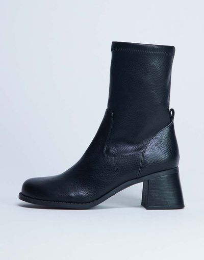 Topshop Topshop Niamh block heel ankle boots in black