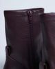 Topshop Topshop Niamh block heel ankle boots in burgundy-Red - 4