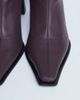 Topshop Topshop Nicky chisel toe ankle boots in burgundy-Red - 2