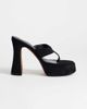 Topshop Topshop Nima platform high heeled toe thong sandals in black-Multi - 1