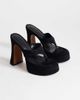 Topshop Topshop Nima platform high heeled toe thong sandals in black-Multi - 2
