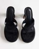 Topshop Topshop Nima platform high heeled toe thong sandals in black-Multi - 3