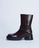 Topshop Topshop Nina chunky heel ankle boots in chocolate-Brown - 1