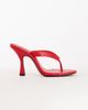 Topshop Topshop Nina heeled flip flops in red - 1
