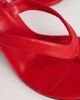 Topshop Topshop Nina heeled flip flops in red - 3