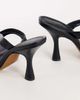 Topshop Topshop Nina toe thong heeled sandals in black - 3