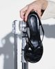 Topshop Topshop Nix toe thong mid heel sandal with hardware in black - 2