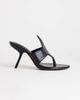 Topshop Topshop Nora angular high heeled mule sandals in black - 1
