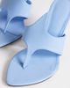 Topshop Topshop Nora angular high heeled mule sandals in cornflower blue - 4