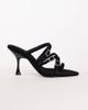 Topshop Topshop Nori buckle detailing heeled mules in black faux suede - 1