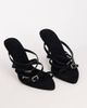 Topshop Topshop Nori buckle detailing heeled mules in black faux suede - 2