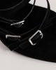 Topshop Topshop Nori buckle detailing heeled mules in black faux suede - 3