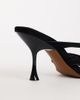 Topshop Topshop Nori buckle detailing heeled mules in black faux suede - 4