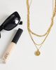 Topshop Topshop Nyle stainless steel multi chain necklace with pendant in gold - 2