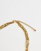 Topshop Topshop Nyle stainless steel multi chain necklace with pendant in gold - 3