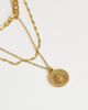 Topshop Topshop Nyle stainless steel multi chain necklace with pendant in gold - 4