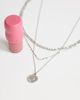 Topshop Topshop Nyle stainless steel multi chain necklace with pendant in silver - 2