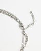 Topshop Topshop Nyle stainless steel multi chain necklace with pendant in silver - 3