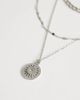 Topshop Topshop Nyle stainless steel multi chain necklace with pendant in silver - 4