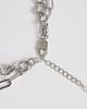 Topshop Topshop Oakley stainless steel multi chain necklace with blue stone in silver - 3