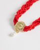 Topshop Topshop Ocean bead necklace with charm in red and gold - 4