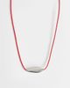 Topshop Topshop Octavia collar length necklace in red with silver detail - 2