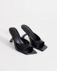 Topshop Topshop Octavia strappy high rhinestone heel sandals in black - 2