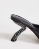 Topshop Topshop Octavia strappy high rhinestone heel sandals in black - 4