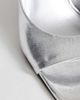Topshop Topshop Octavia strappy high rhinestone heel sandals in silver - 3