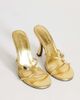 Topshop Topshop Olivia strappy high heel sandals with ball detail in gold - 2