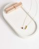 Topshop Topshop Olivio stainless steel necklace in gold tone with brown bead - 4
