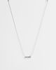 Topshop Topshop Olivio stainless steel necklace in silver with blue bead - 1