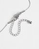 Topshop Topshop Olivio stainless steel necklace in silver with blue bead - 3