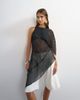 Topshop Topshop one-shoulder cape detail tunic in black - 1